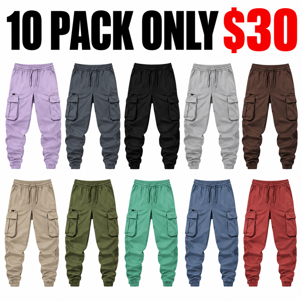 Men's Flap Pocket Drawstring Cargo Pants, Loose Drawstring Waist Jogger Trousers, Summer, Men Clothes, Please Purchase A Size Up