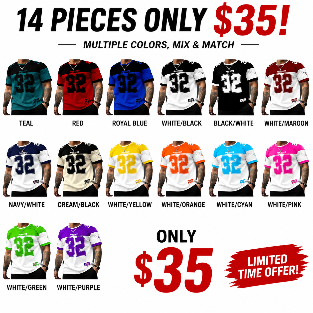 Men's Casual Round Neck Short Sleeve T-Shirt, Star & Number Print Stylish Football Jersey, Fitted All Seasons Sports Shirt, Sports Top, Workout Tops, Fitness Workout Shirt
