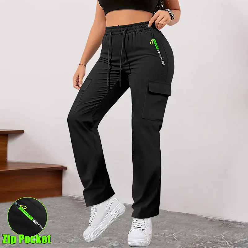 🔥 8 Pack ONLY $24 | Women’s Lightweight Cargo Pants with Zipper Pockets