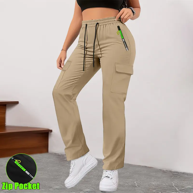 🔥 8 Pack ONLY $24 | Women’s Lightweight Cargo Pants with Zipper Pockets