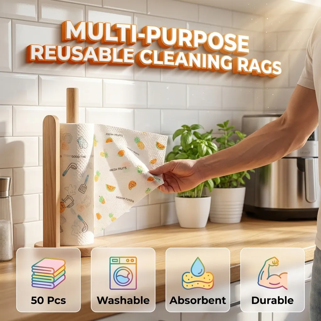 Versatile reusable cleaning cloths