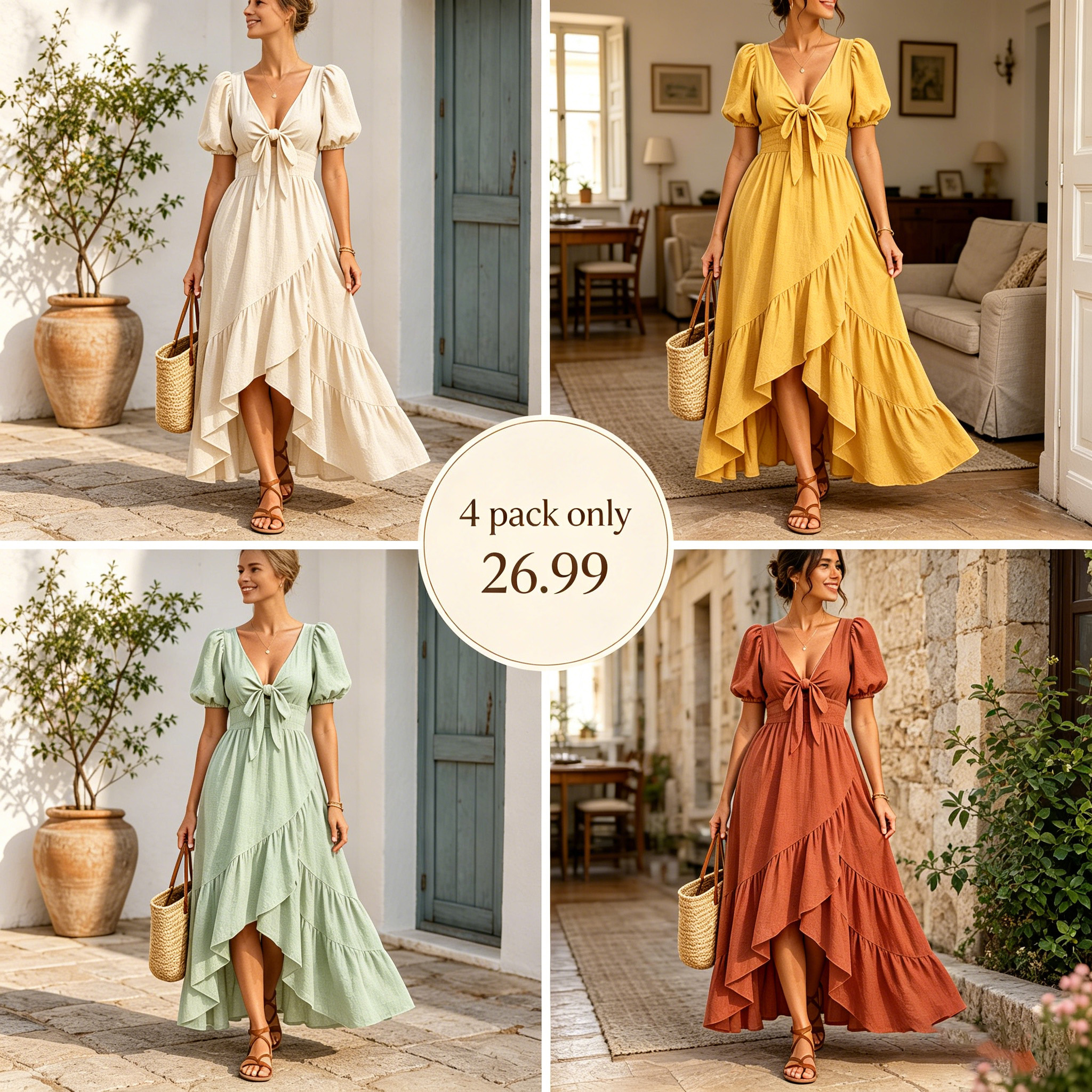 LUMIÈRE COASTAL DRESS—lightweight, flattering, and timeless.