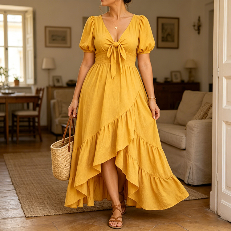 LUMIÈRE COASTAL DRESS—lightweight, flattering, and timeless.