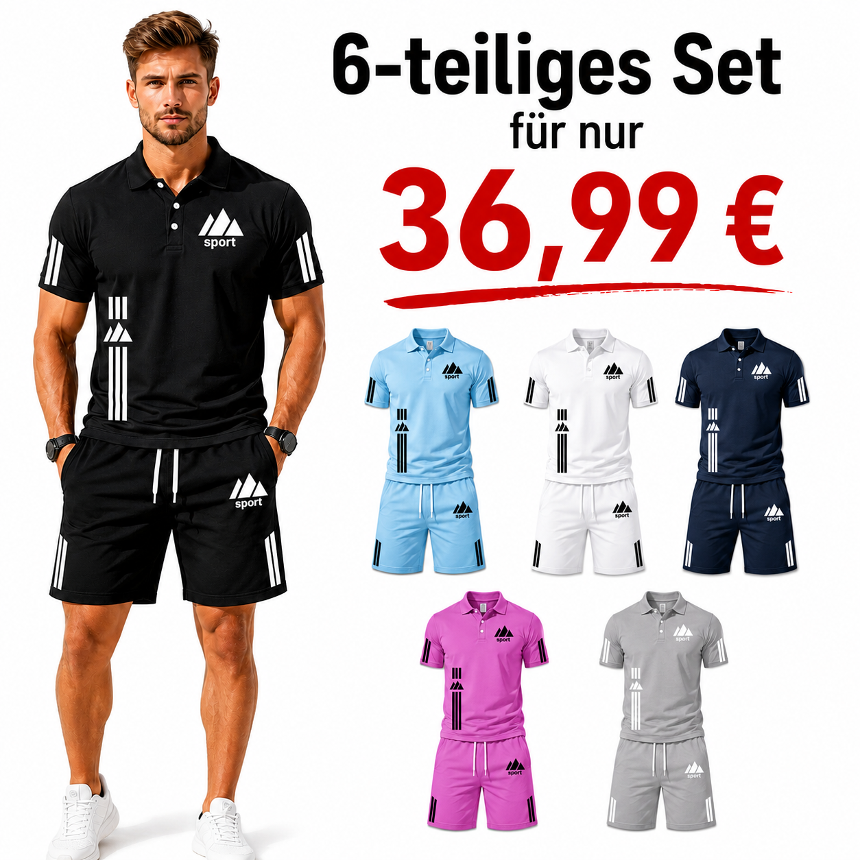 🔥6 Artikel für nur 36,99 €-Premium Old-Money Herren Sommer-Set: Elegant & Atmungsaktiv
