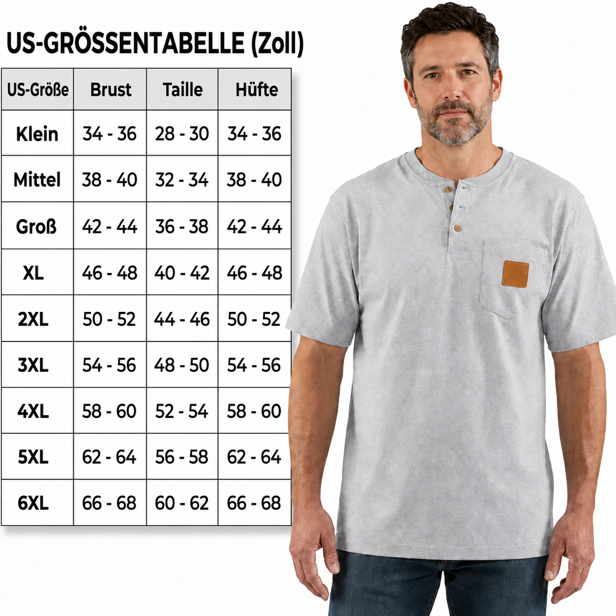 Schweres Arbeits-Poloshirt für Herren mit Brusttasche