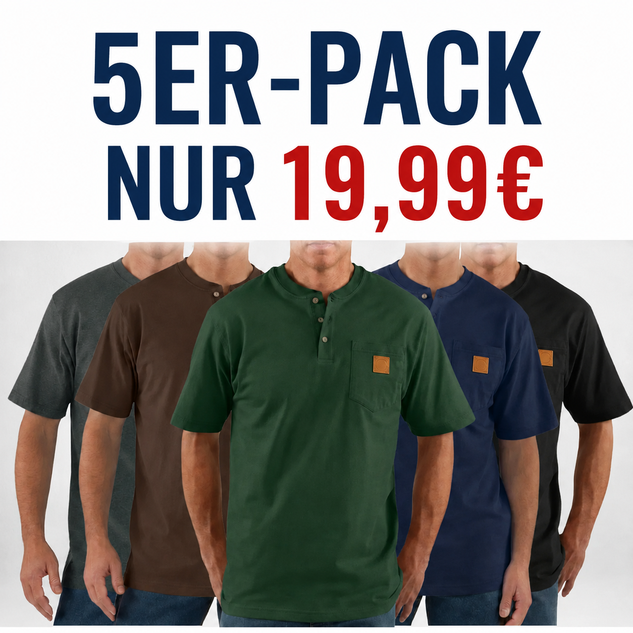 Schweres Arbeits-Poloshirt für Herren mit Brusttasche