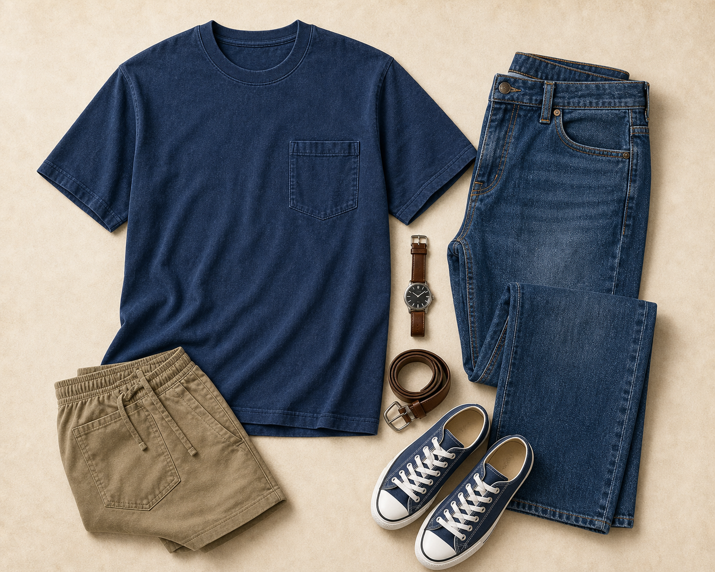 Men's Big & Tall Garment-Dyed Pocket T-Shirt Multi-Pack