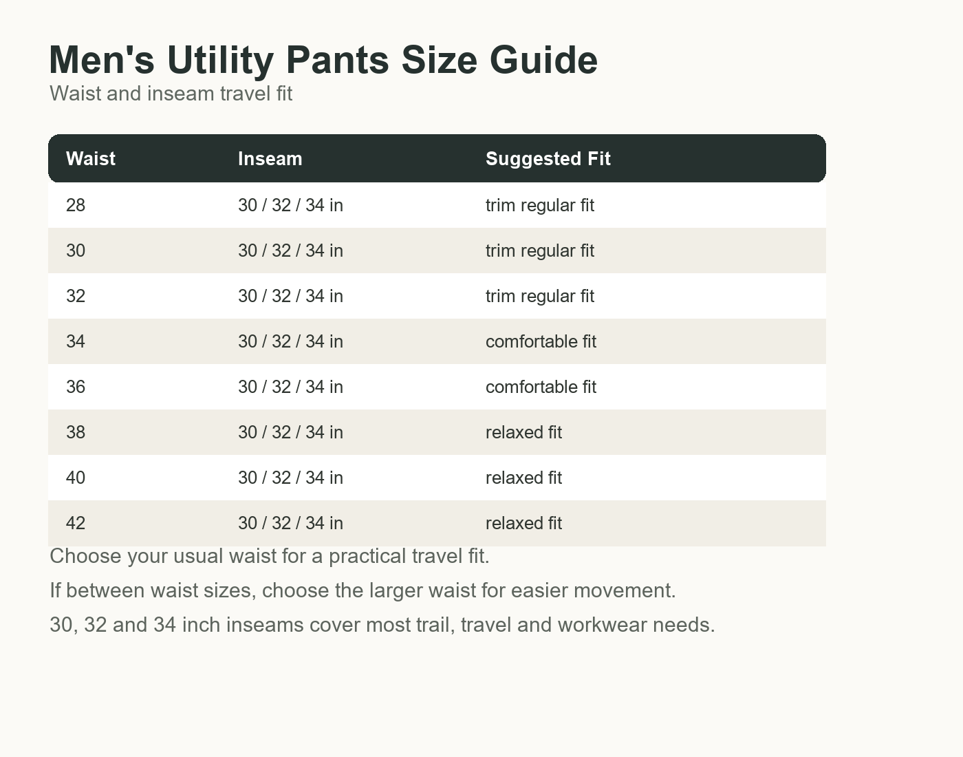 Men's Stretch Cargo Travel Pants