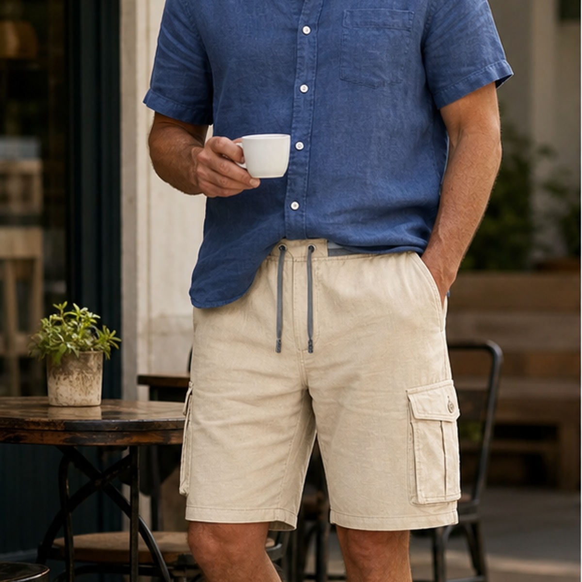 T2u0711002 Khaki single-color mature model image
