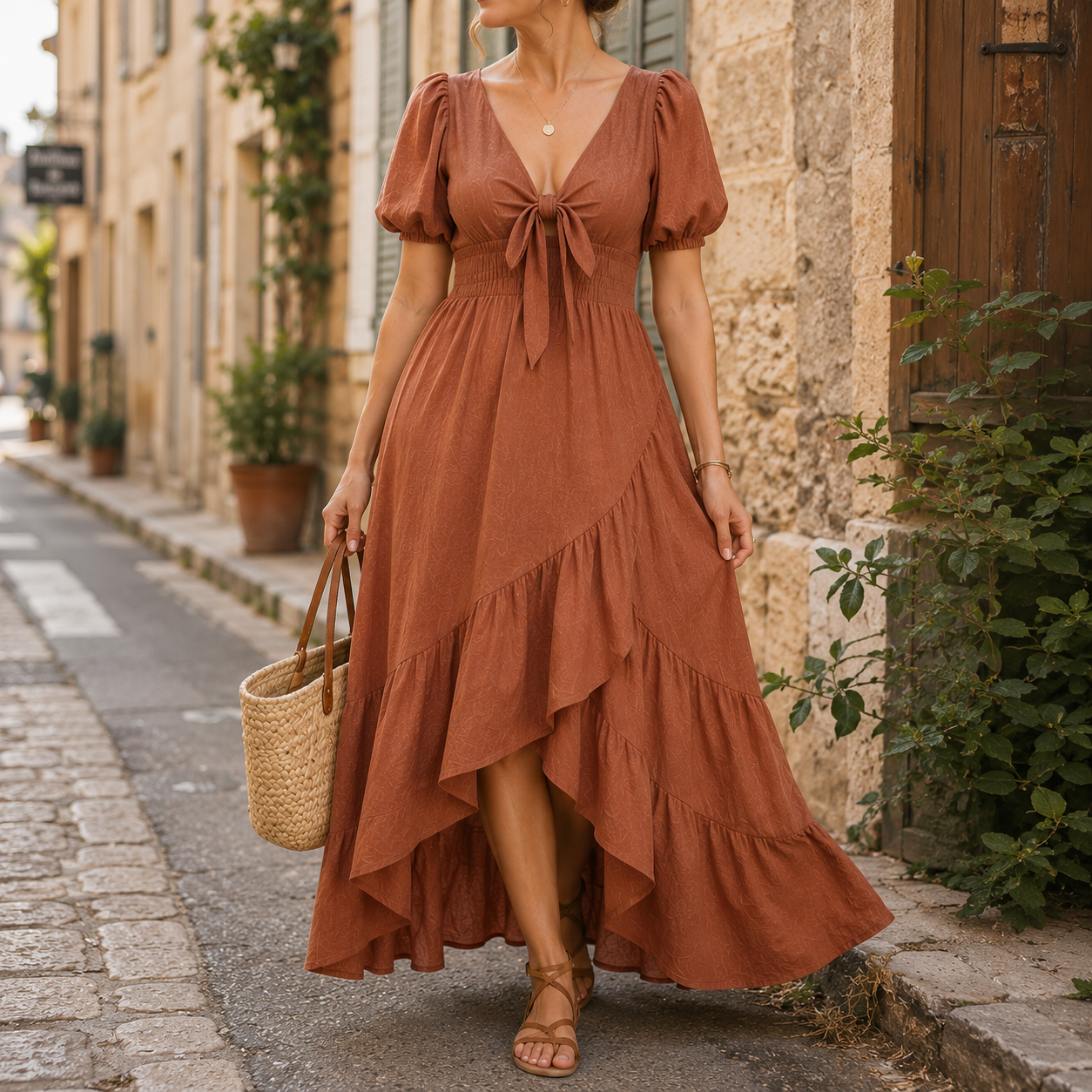 LUMIÈRE COASTAL DRESS—lightweight, flattering, and timeless.