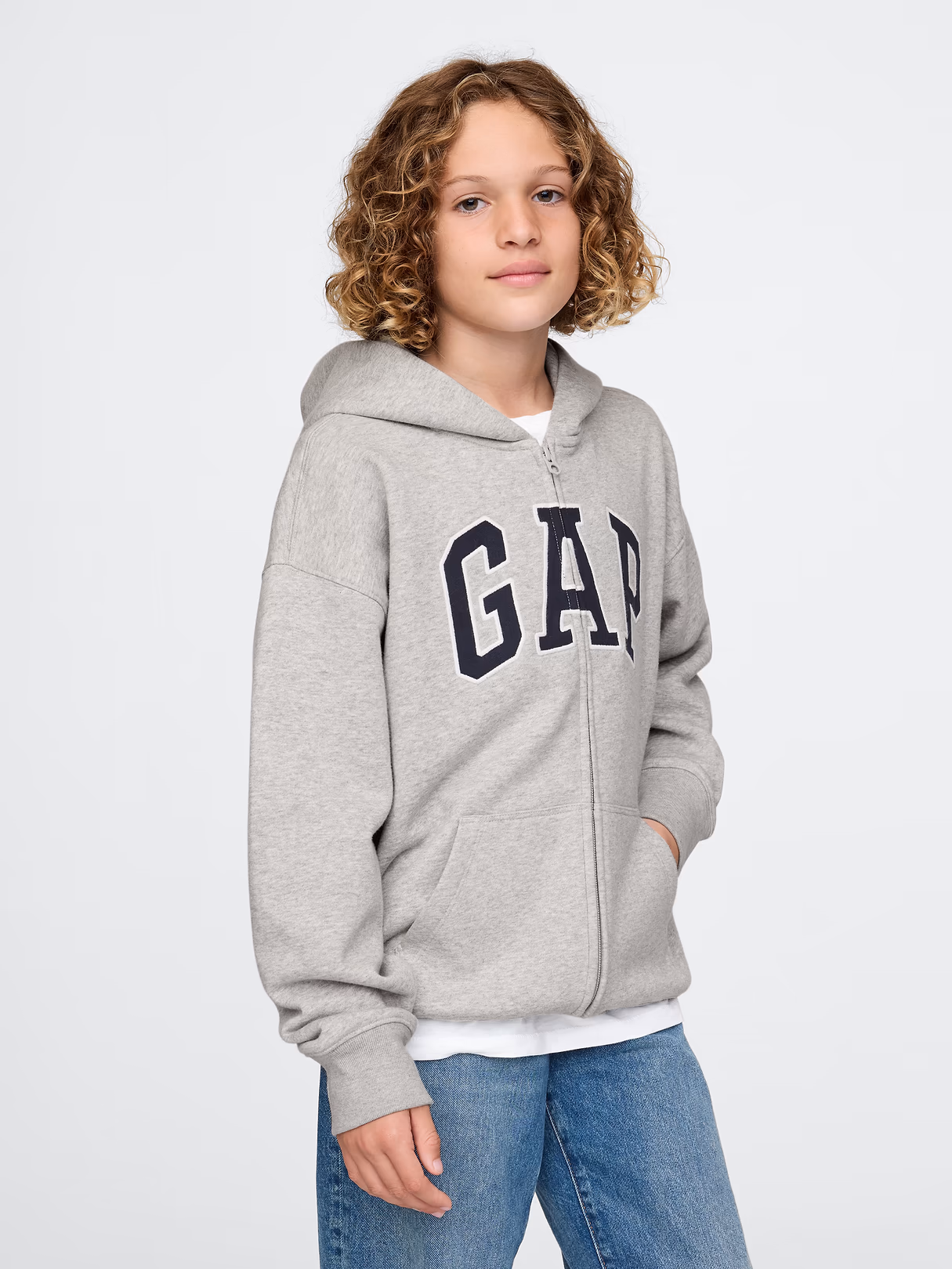Kids VintageSoft Logo Zip Hoodie