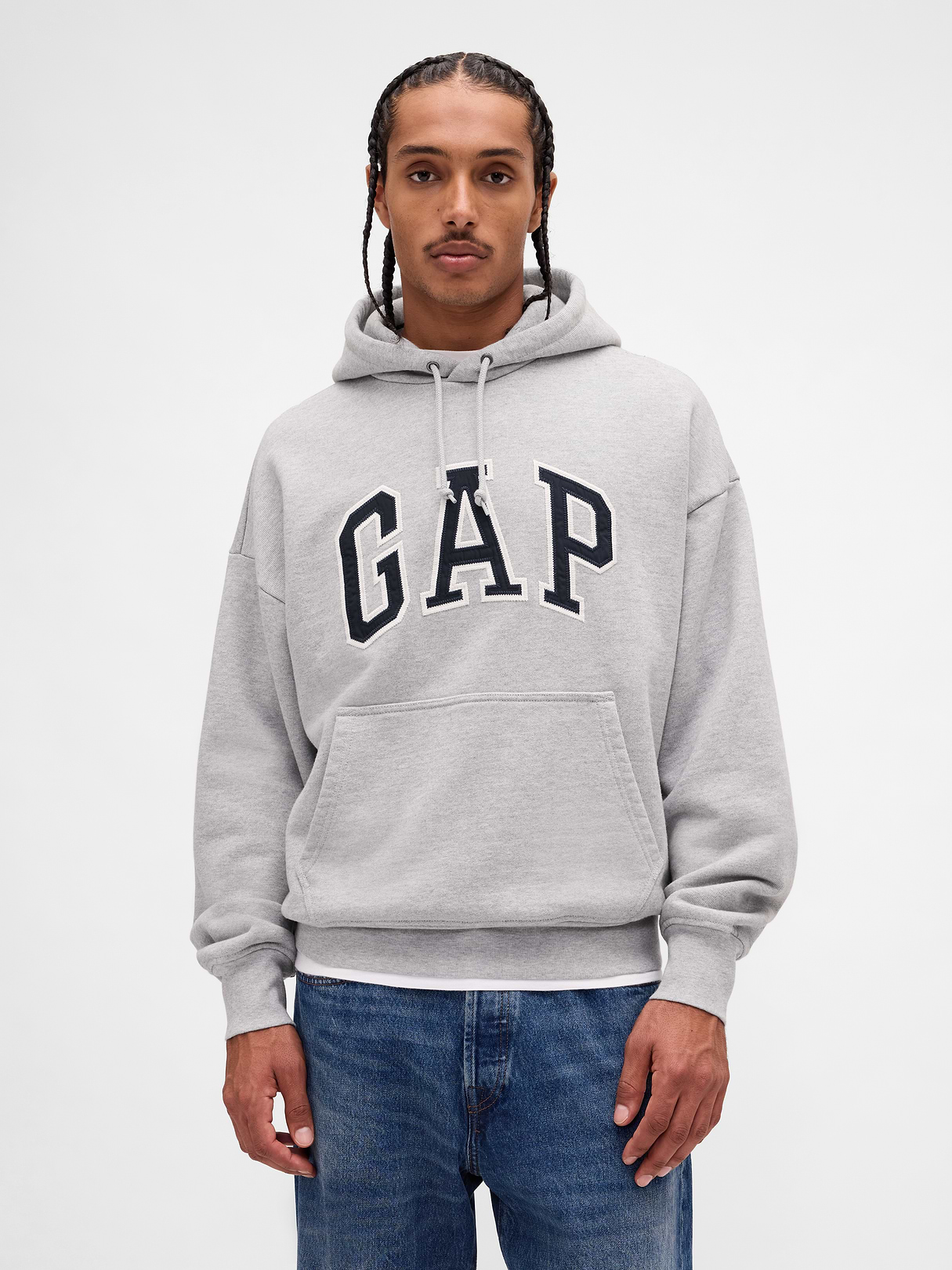 Adult Extra Heavyweight French Terry Oversized Logo Hoodie
