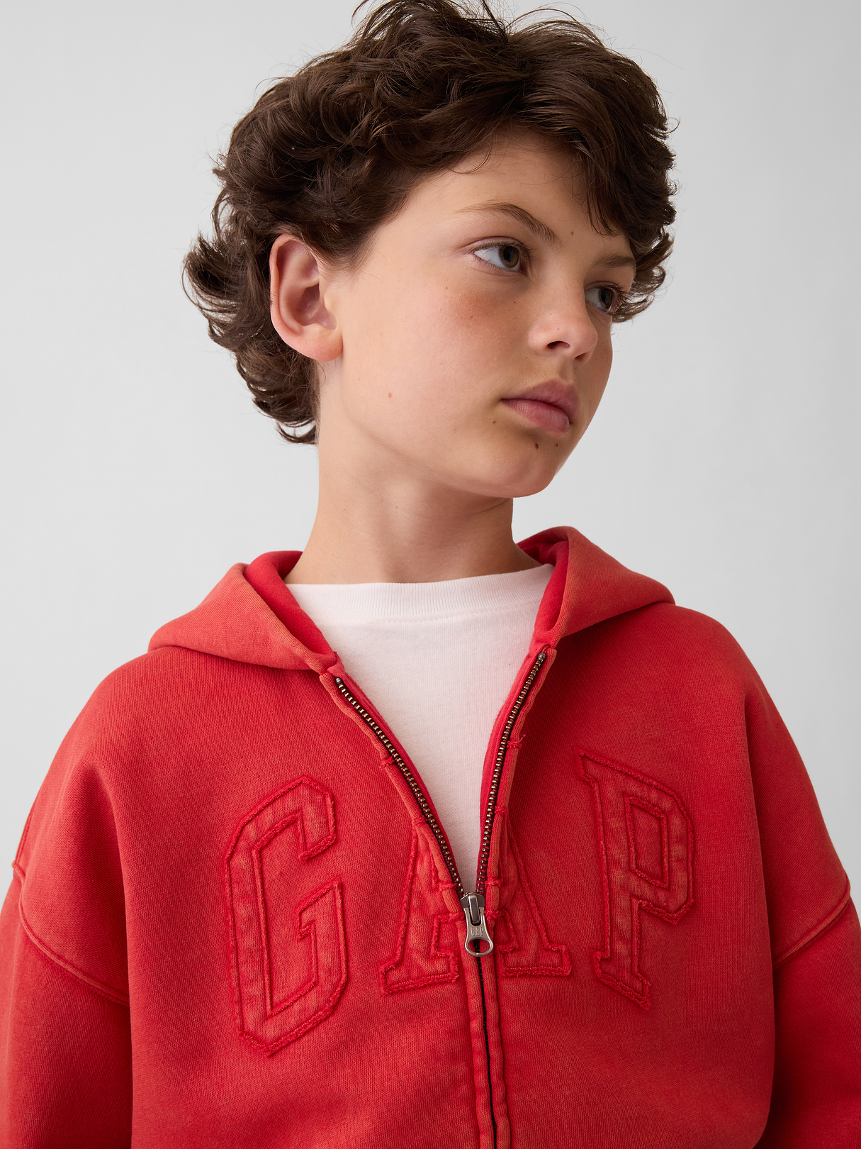 Kids VintageSoft Logo Zip Hoodie