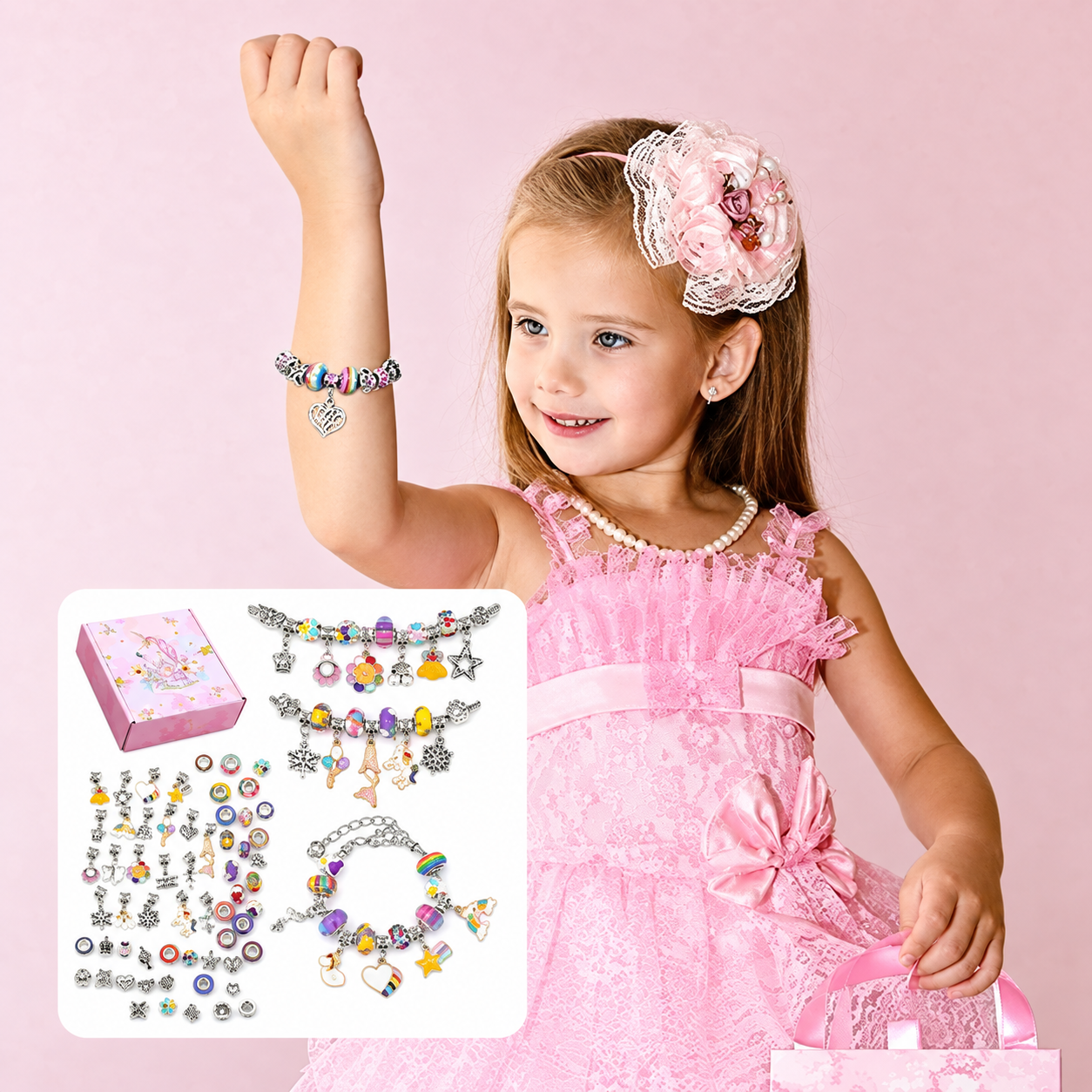 🔥Last Day 50% OFF - Charm Bracelet Jewerly Making Kit