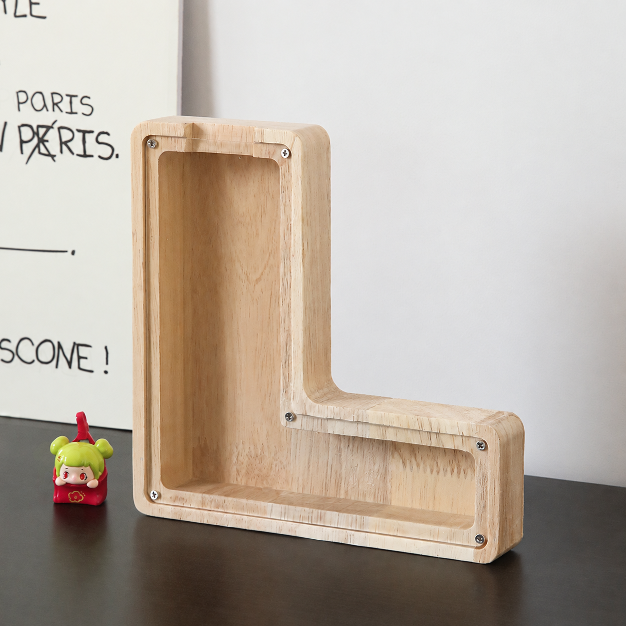 Wooden Letter Shaped Piggy Bank