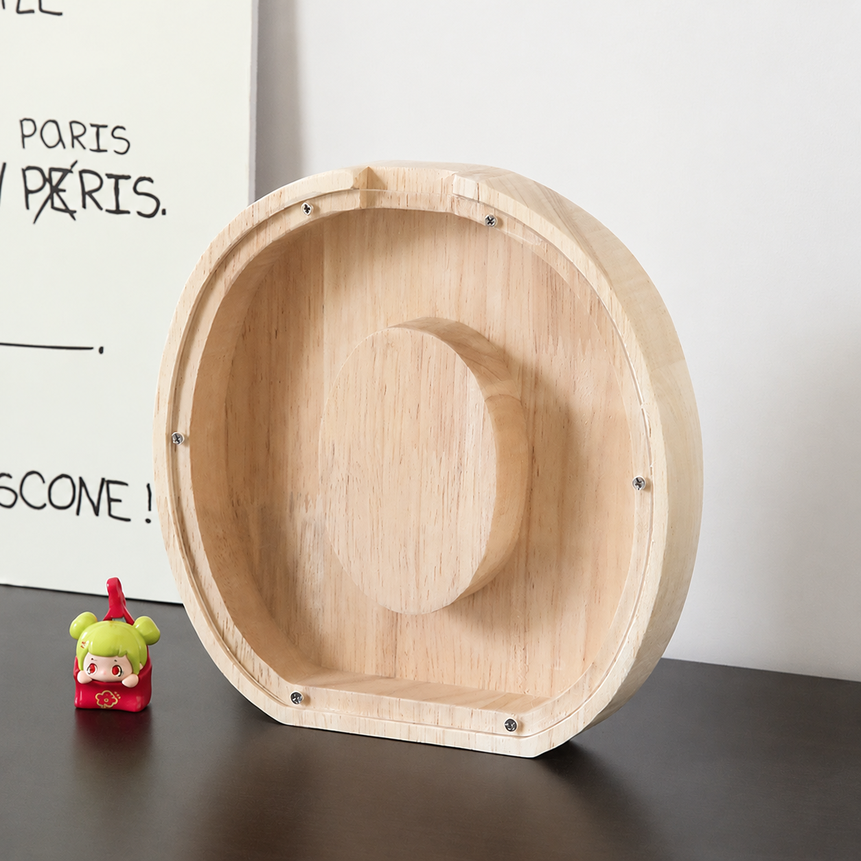 Wooden Letter Shaped Piggy Bank