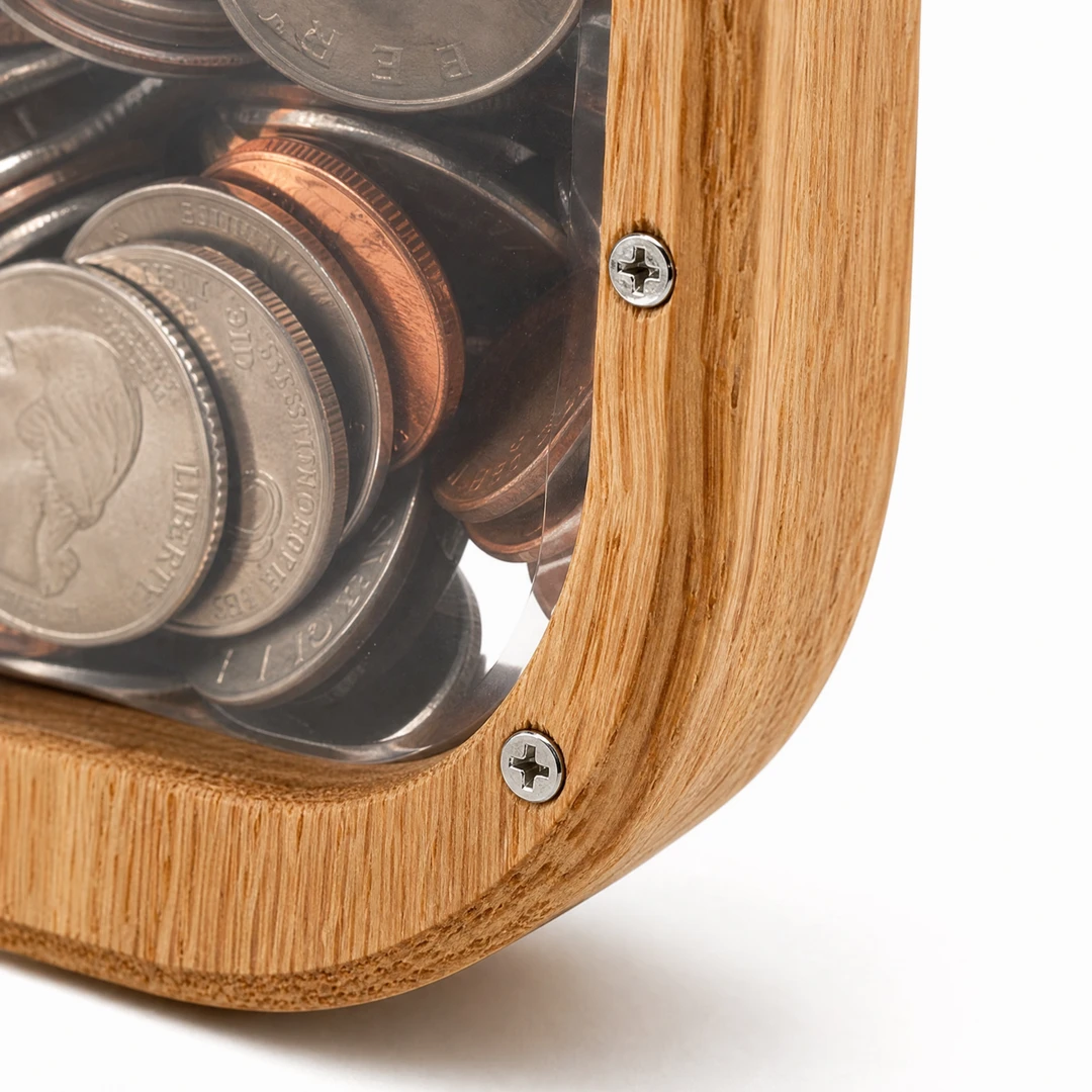 Wooden Letter Shaped Piggy Bank