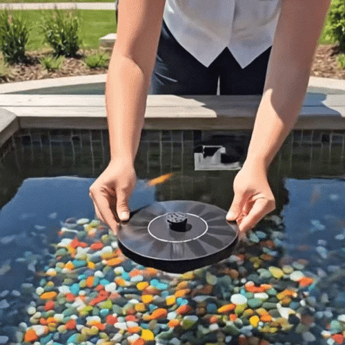 🎁Solar Fountain, Solar Powered Bird Bath Fountain Pump with 4 Nozzles 1.4W Solar Panel Kit Water Pump