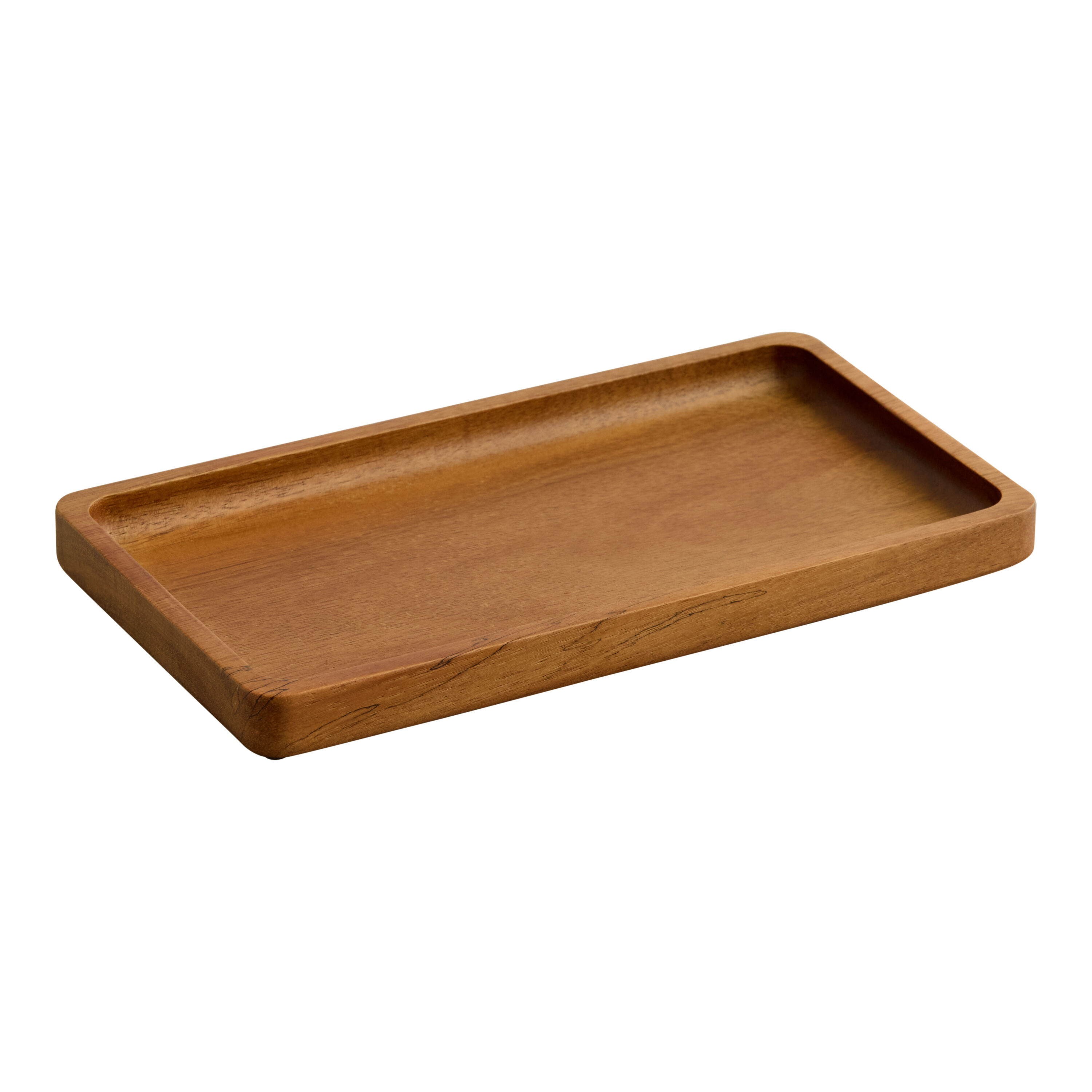Acacia Wood and Natural Fiber Details