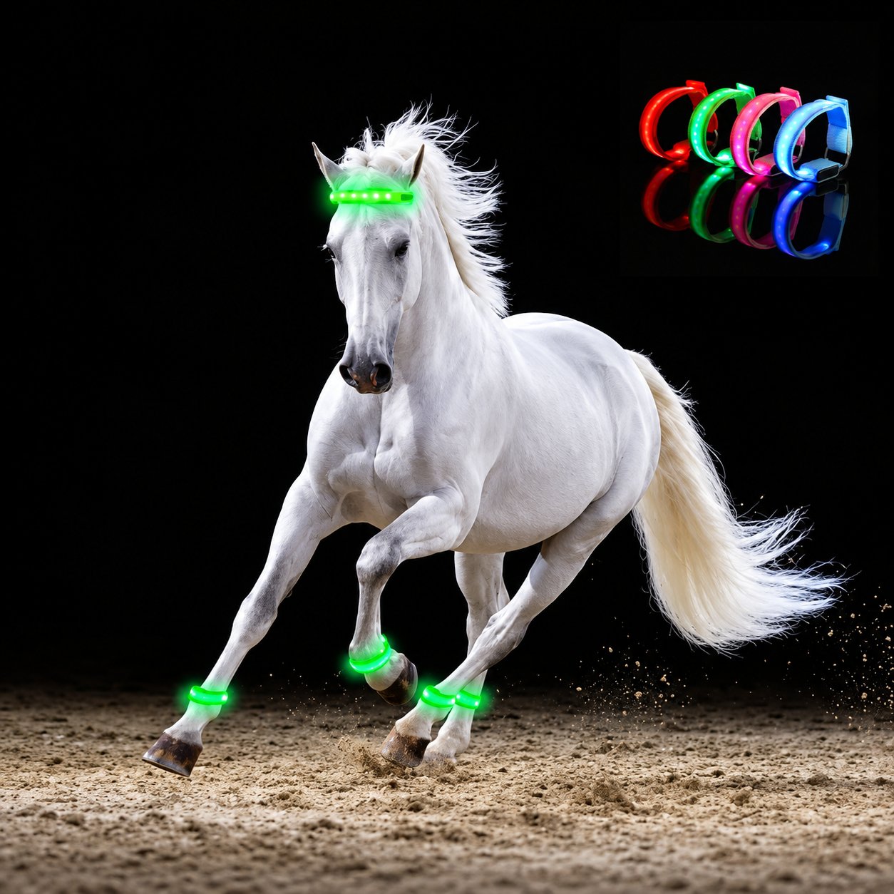 Horse LED leg straps product preview