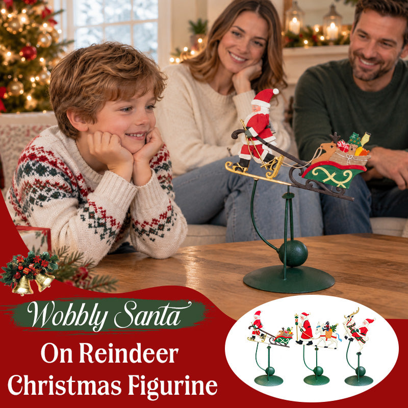 Wobbly Santa Christmas Figurine