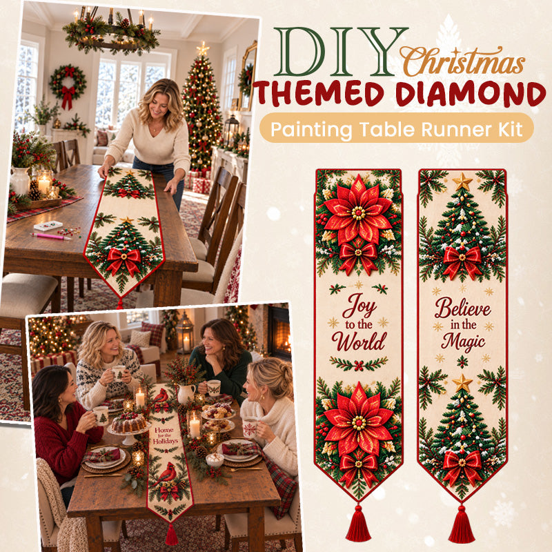DIY Christmas Diamond Painting Table Runner Kit