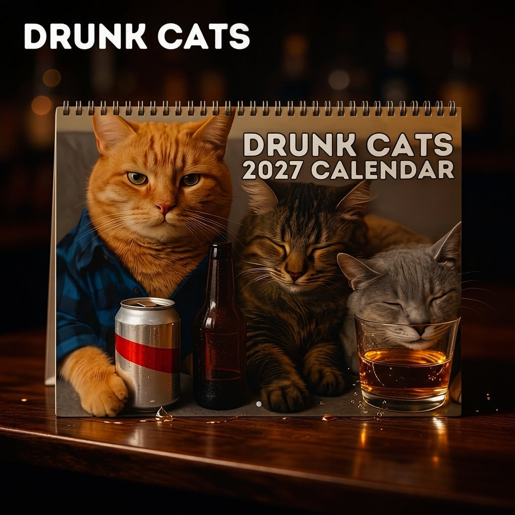 Anteprima del Calendario 2027 Gatti Ubriachi