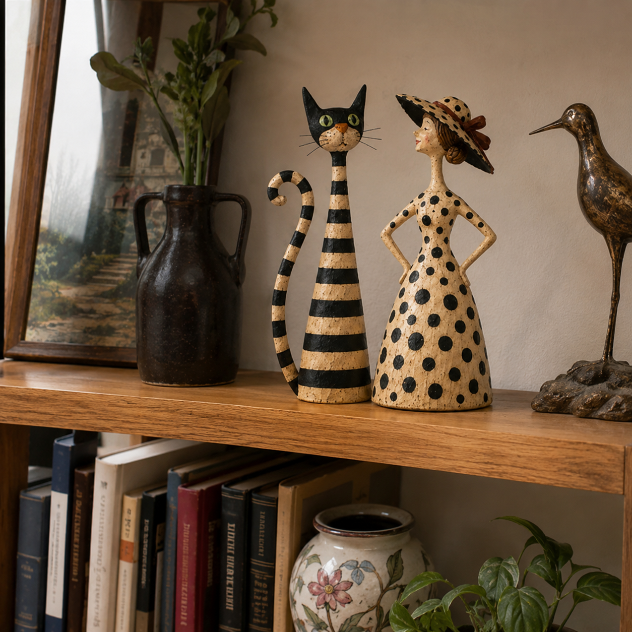 Vintage folk-art feel