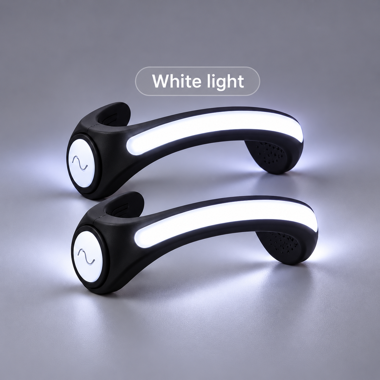 White heel light pair