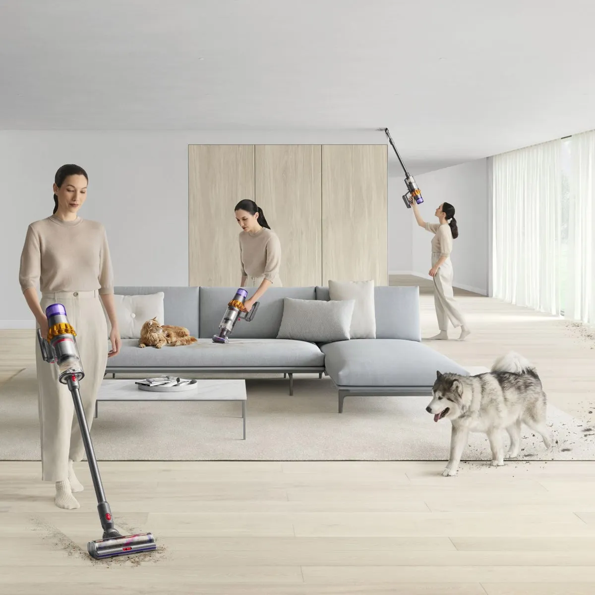 Aspirateur sans fil Dyththson V15 Detect™ Absolute avec filtre HEPA