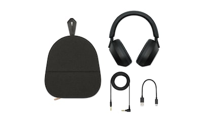 Casque WH-1000XM5 avec housse de transport, c&acirc;ble pour casque audio et c&acirc;ble de recharge USB