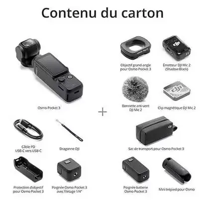 Caméra sport Dthtji Osmo Pocket 3 Creator Combo