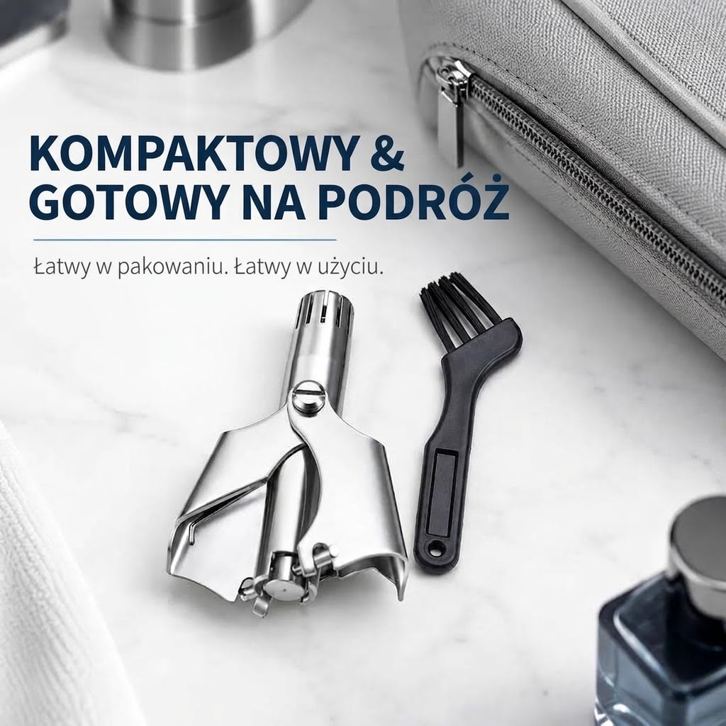 ✂️ Manualny trymer do nosa – precyzyjna pielęgnacja. Bez baterii.