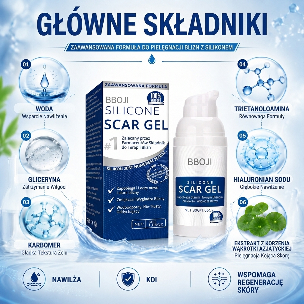 Żel silikonowy na blizny. Spłaszcza. Zmiękcza. Rozjaśnia. – Terapia blizn zalecana przez farmaceutów