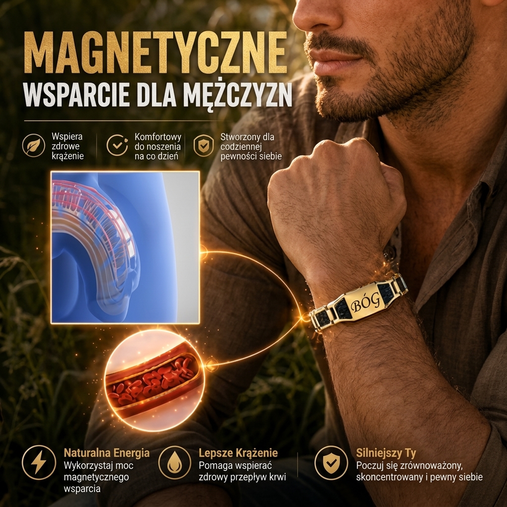 ✨🔥 Bransoletka Mocy i Witalności dla Mężczyzn 💯🎂 Podnieś swoją energię, styl i pewność siebie