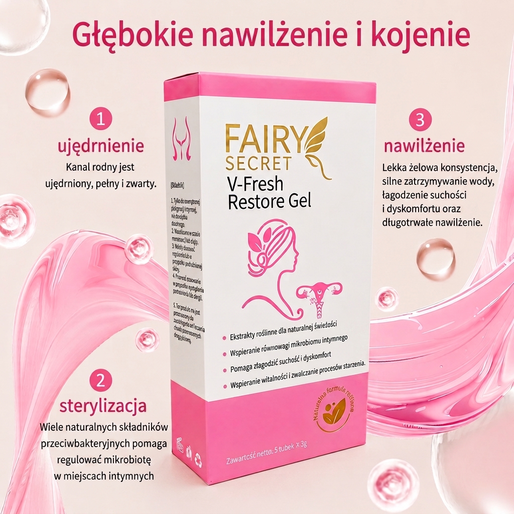 FairySecret® V-Fresh Restore Gel – Odkryj sekret natury! Żel, który przywraca młodość i świeżość Twojej intymnej skóry!