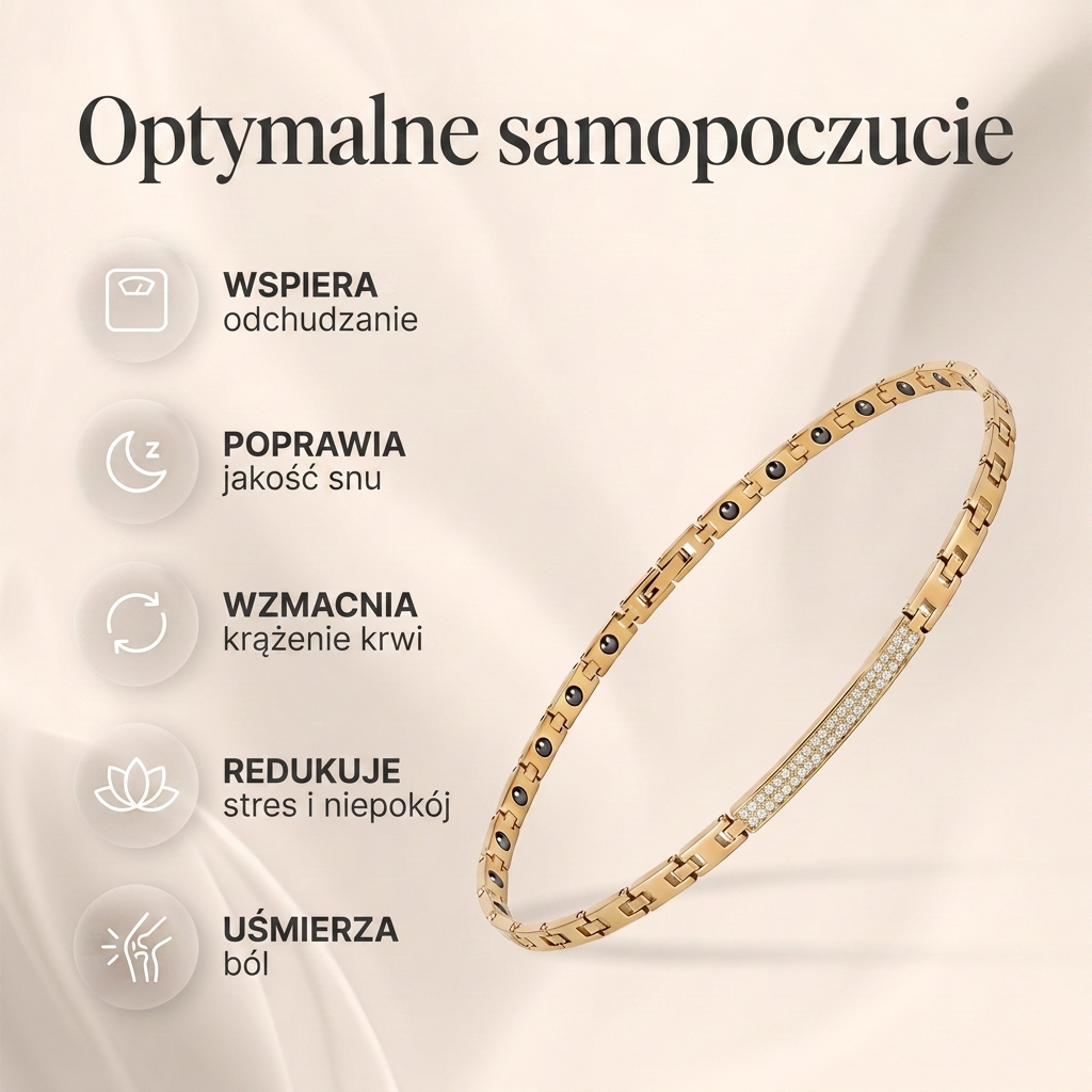Luksusowa bransoletka zdrowotna na kostkę – Wyjątkowy dodatek dla Ciebie