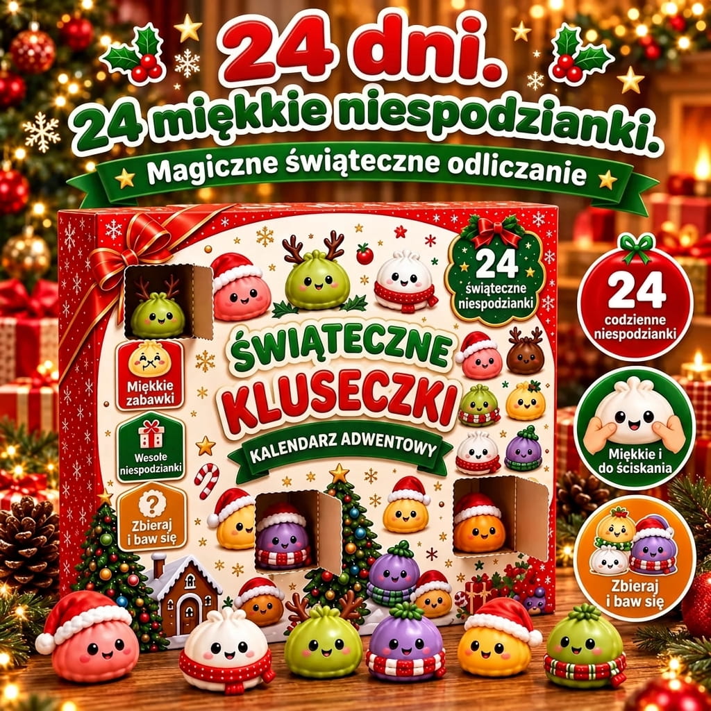 Billhol® 🔥Świąteczna promocja | Kalendarz adwentowy na 24 dni z miniaturowymi, mięciutkimi zabawkami – codziennie urocza niespodzianka 🎄