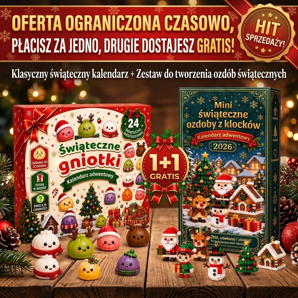 Billhol® 🔥Świąteczna promocja | Kalendarz adwentowy na 24 dni z miniaturowymi, mięciutkimi zabawkami – codziennie urocza niespodzianka 🎄