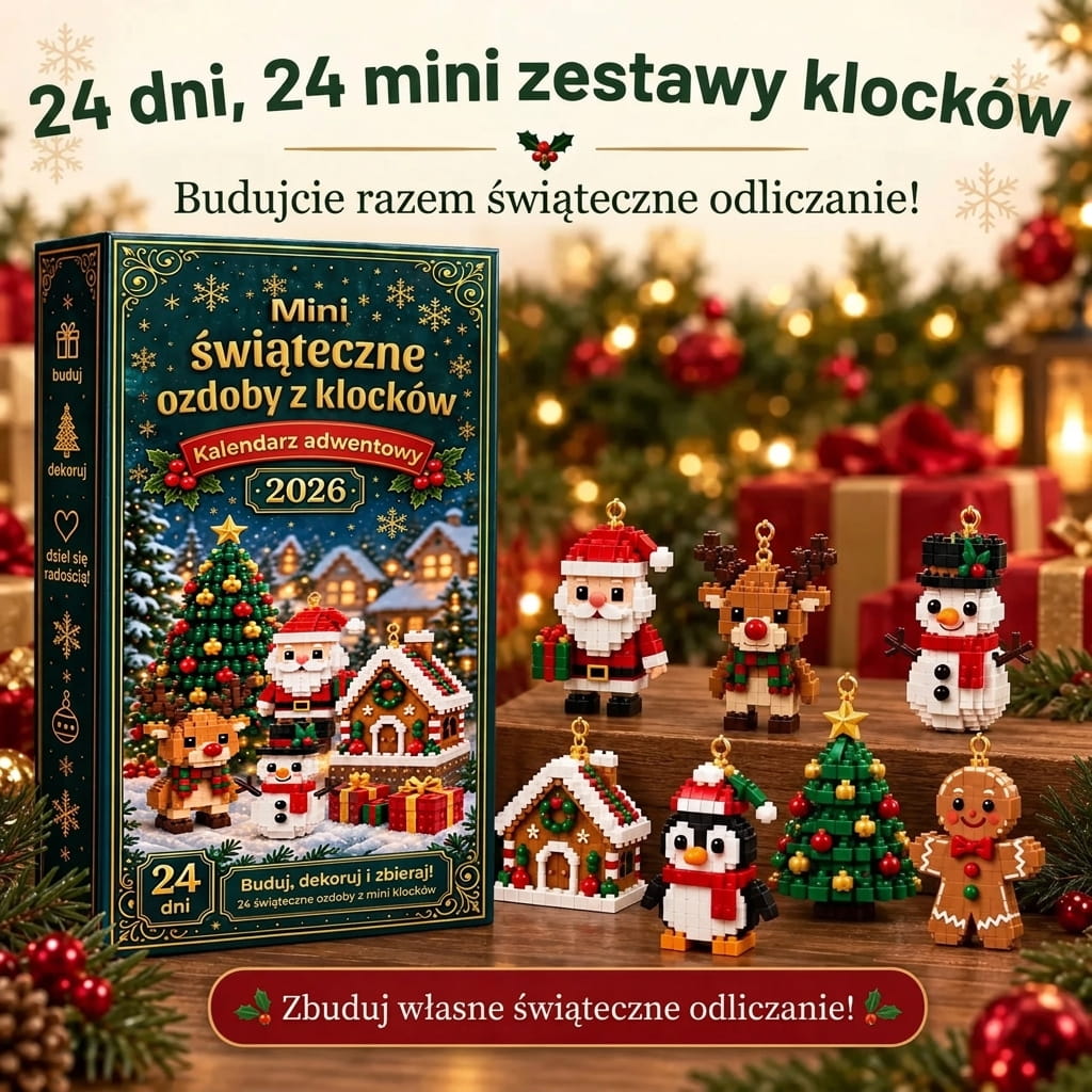 Billhol® 🔥Świąteczna promocja | Kalendarz adwentowy na 24 dni z miniaturowymi, mięciutkimi zabawkami – codziennie urocza niespodzianka 🎄