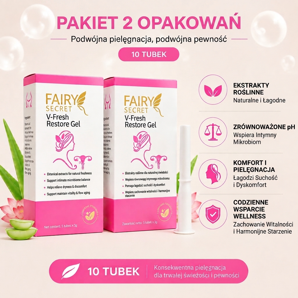 FairySecret® V-Fresh Restore Gel – Odkryj sekret natury! Żel, który przywraca młodość i świeżość Twojej intymnej skóry!