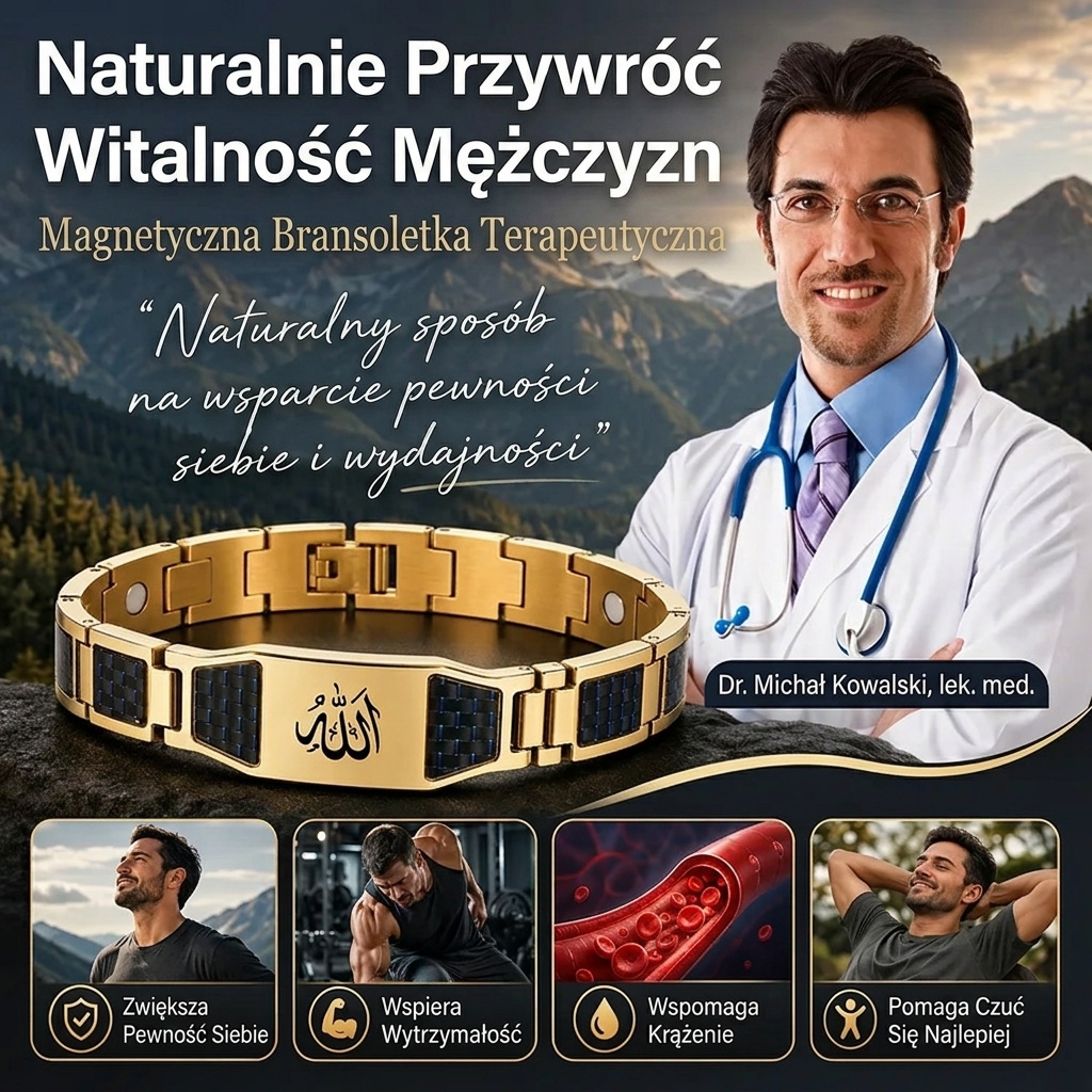 ✨🔥 Bransoletka Mocy i Witalności dla Mężczyzn 💯🎂 Podnieś swoją energię, styl i pewność siebie