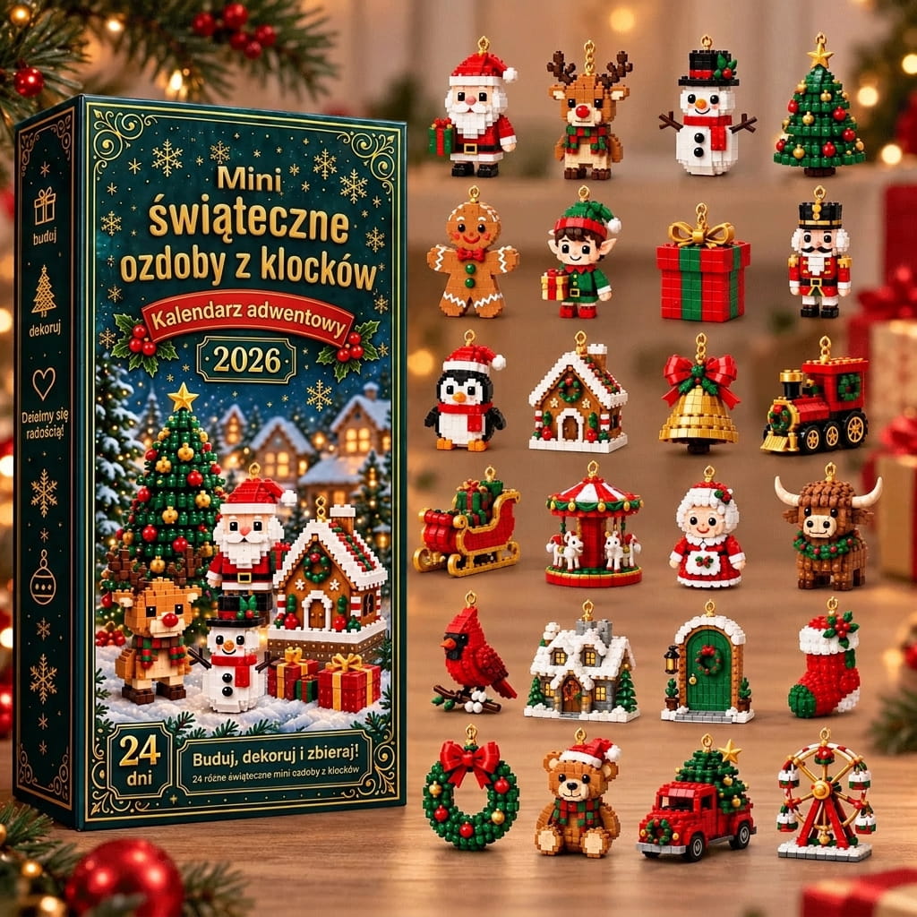 Billhol® 🔥Świąteczna promocja | Kalendarz adwentowy na 24 dni z miniaturowymi, mięciutkimi zabawkami – codziennie urocza niespodzianka 🎄