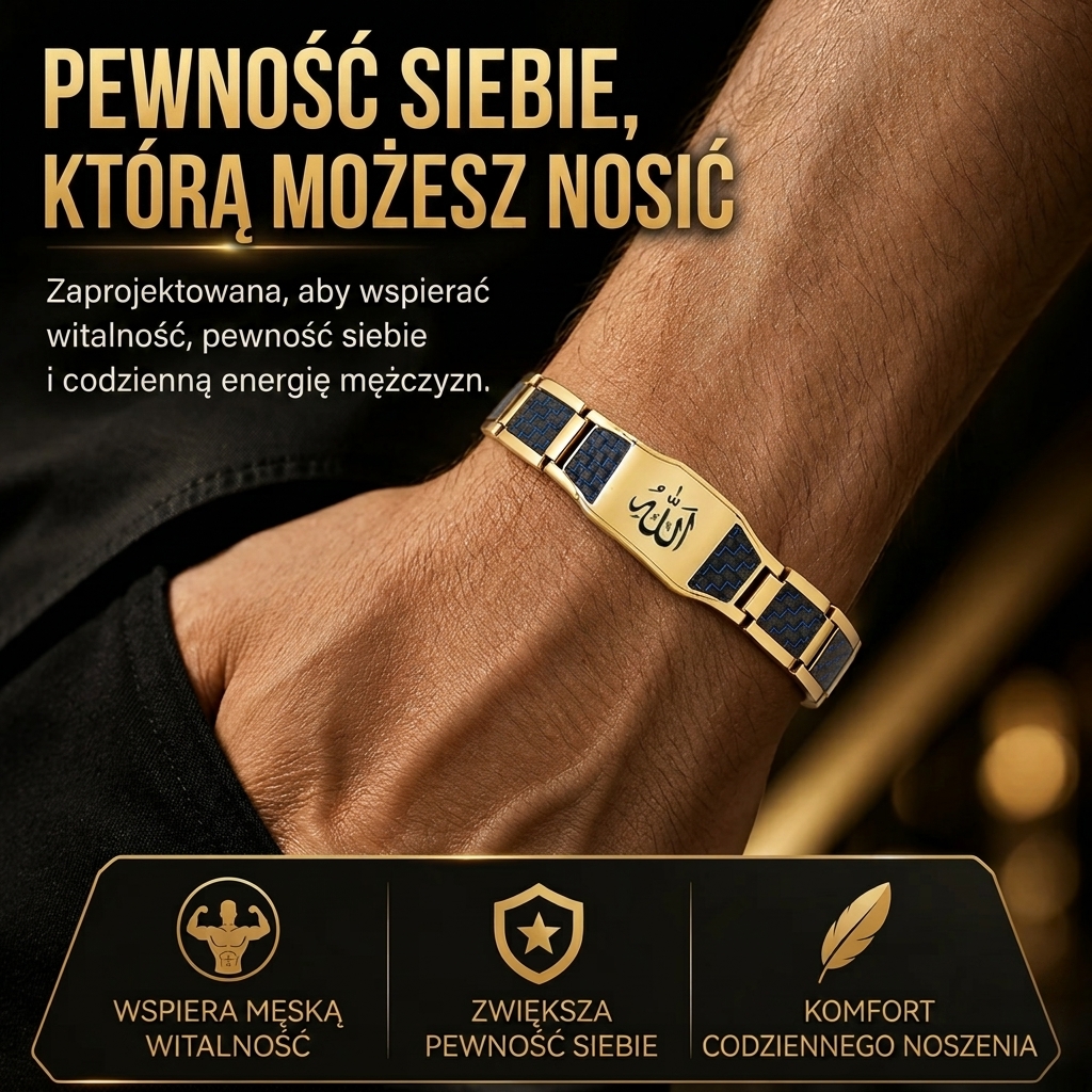 ✨🔥 Bransoletka Mocy i Witalności dla Mężczyzn 💯🎂 Podnieś swoją energię, styl i pewność siebie