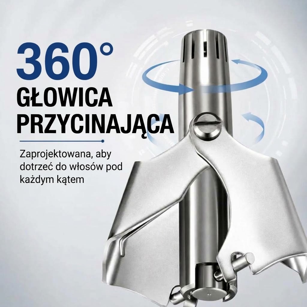 ✂️ Manualny trymer do nosa – precyzyjna pielęgnacja. Bez baterii.