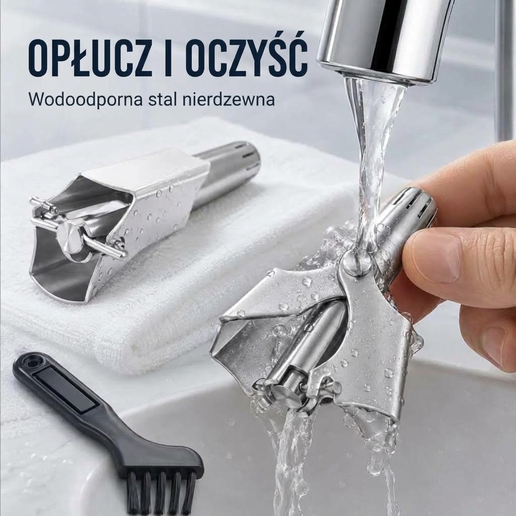 ✂️ Manualny trymer do nosa – precyzyjna pielęgnacja. Bez baterii.