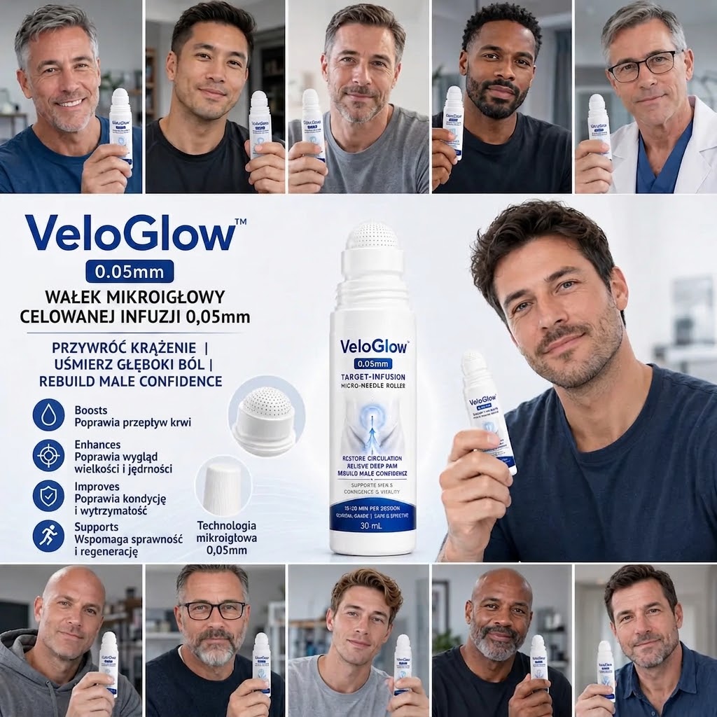 VeloGlow™ 0,05 mm Target-Infusion wałek z mikroigłami — Przywraca zdrowie tkanek, zwiększa sztywność i wytrzymałość, łagodzi dyskomfort mięśni i stawów.
