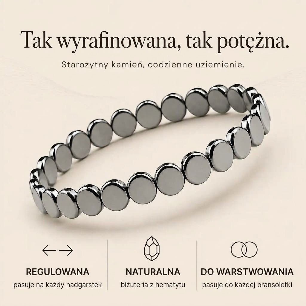 Bransoletka hematytowa Vitalia | Twoje naturalne rozwiązanie na menopauzę