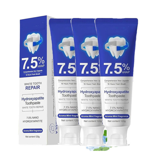 Hydroxyapatite Beamach Remineralizing Mint Toothpaste - Fluoride-Free, Gentle Formula for Sensitive Teeth, Enamel Repair, Gum Repair & Oral Daily Care, Teeth Whitening, Refreshing Flavor, 4.23oz, Remineralizing Toothpaste, Daily Care Toothpaste