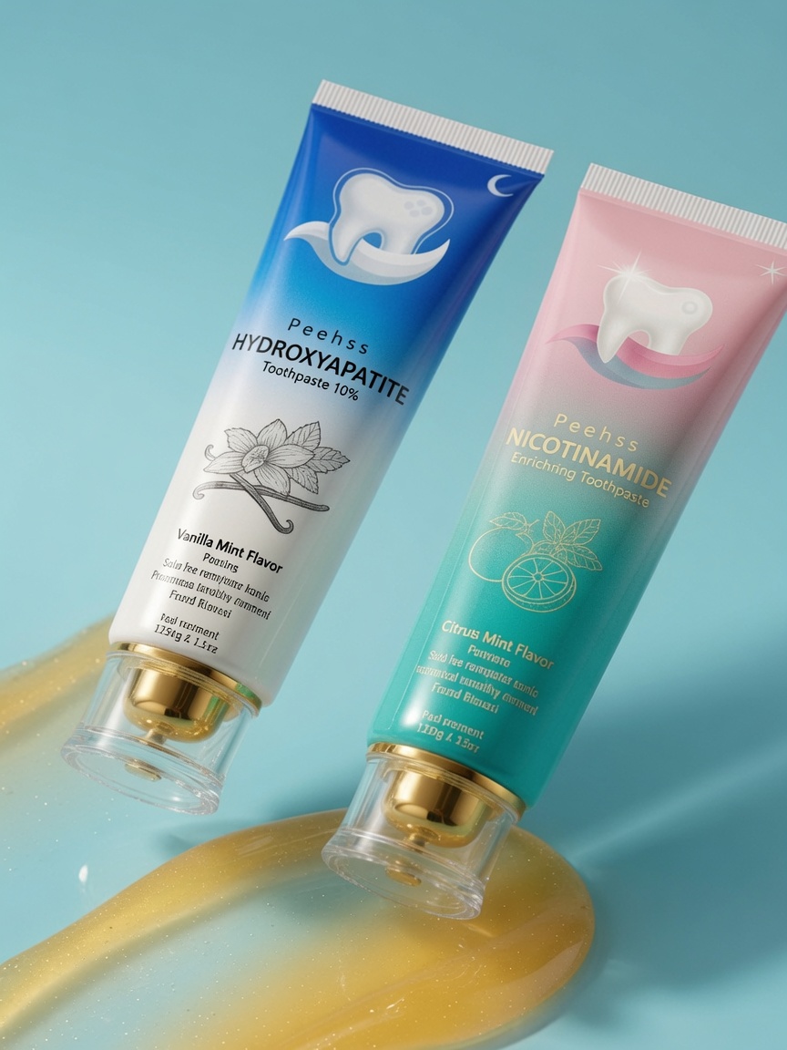 Beamach Day & Night Whitening Toothpaste — 10% HAp + Niacinamide